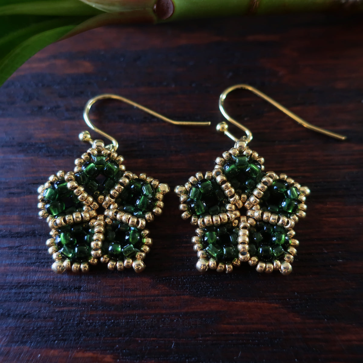 Pinterest Emerald Beads Earrings Temple Tree Mandala Flower