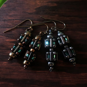 Circuit Breaker - Ancient Fuse Box Earrings by Temple Tree