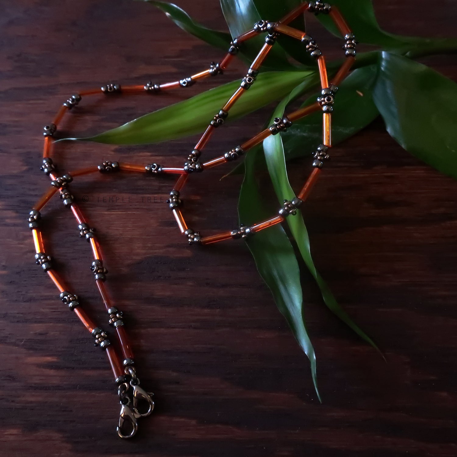 Temple Tree Lost Circuitry Beadwoven Lanyard with Rivets - trAnsist0r 38v1