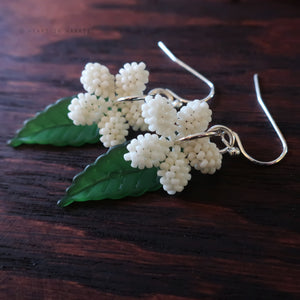 Heart in Hawaii Plumeria Flowers and Tropical Leaves - Off White