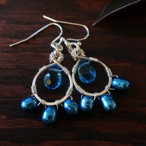 Heart in Hawaii Petal Drop Earrings - Molokini