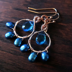 Heart in Hawaii Petal Drop Earrings - Molokini