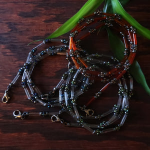 Temple Tree Lost Circuitry Beadwoven Lanyard with Rivets - trAnsist0r 38v1