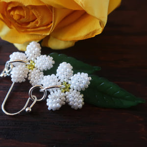 Heart in Hawaii Plumeria Flowers and Tropical Leaves - Pearly White and Yellow